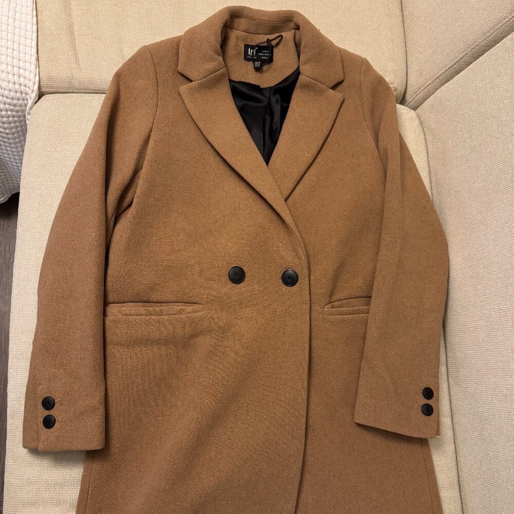 Zara TRF Collection Wool Blend Coat